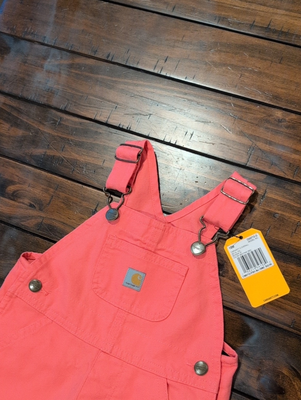 Carhartt Loose Fit Canvas Bib Overalls NWT Leg Snaps Cotton - Picture 4 of 8